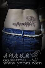 梵文莲花纹身