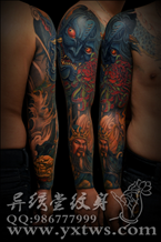 花臂纹身