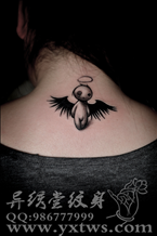 布娃娃天使纹身