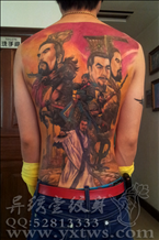 三国人物纹身,刘备纹身,曹操纹身,诸葛亮纹身