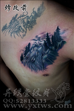 狼头修改老纹身