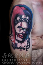 小丑纹身