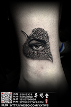 菩提叶眼睛纹身