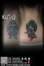 彩色遮盖小纹身