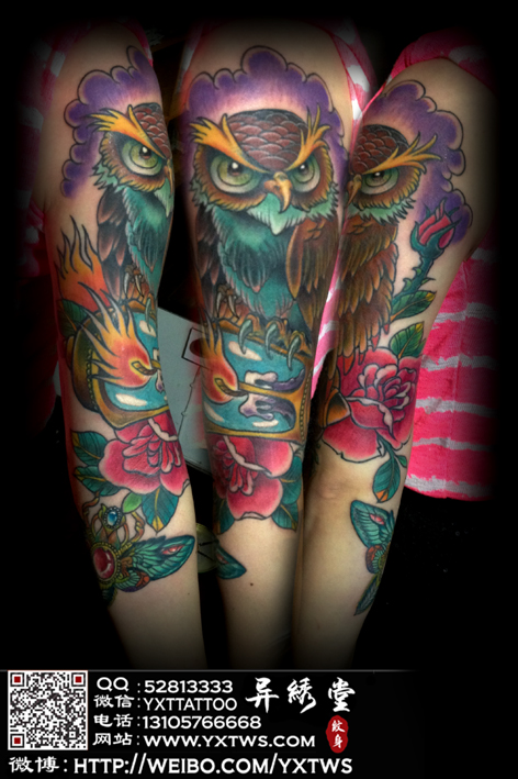 猫头鹰纹身