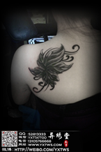 树叶纹身