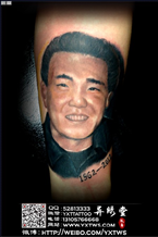 人物彩色肖像纹身