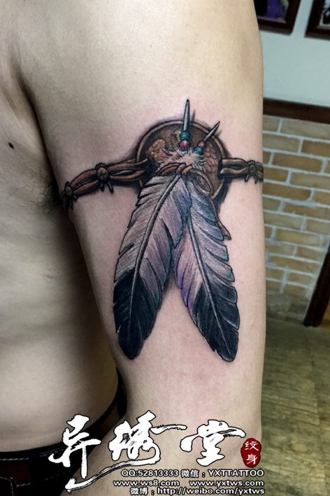 印第安羽毛纹身