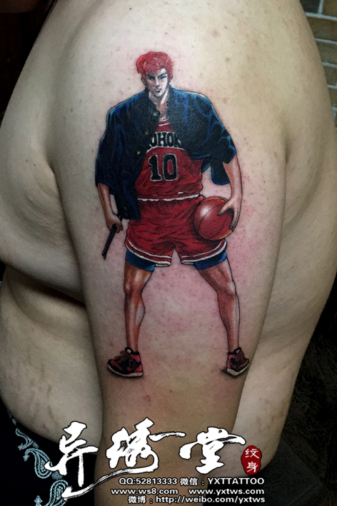 动漫樱木花道纹身