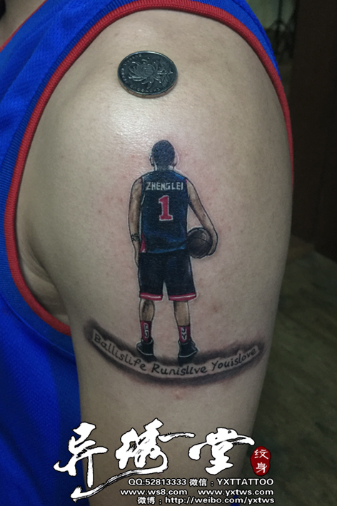 篮球运动题材纹身