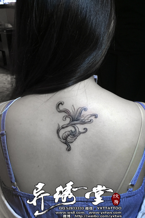 彼岸花菩提叶纹身