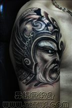 三国人物黄忠纹身