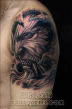 魔鬼怪兽纹身