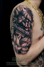 鬼头纹身