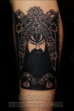 京剧脸谱纹身