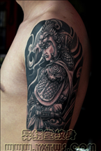 三国人物赵子龙纹身