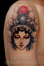 京剧脸谱纹身