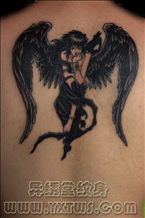 美女天使纹身