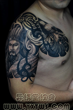 诸葛亮半甲纹身