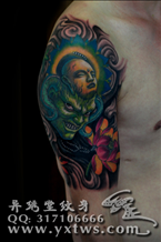 魔与佛纹身