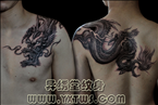 过肩龙纹身