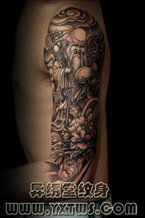 传统神话寿星纹身