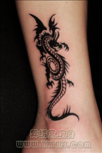 图腾龙纹身