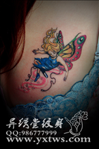 蝴蝶仙子纹身